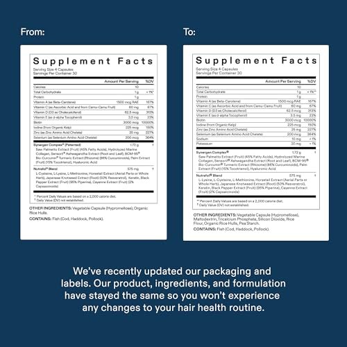 Nutrafol Men's Hair Growth Supplements - Clinically Tested for Thicker Hair & Scalp Coverage, Dermatologist Recommended, 1 Month Supply Avelisse