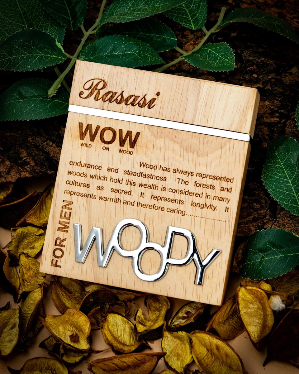 RASASI Wow Woody for Men EDP - Eau de Parfum 60 ML (2 oz) - Fruity Scent with Grapefruit, Tangerine & Musk - görsel 5