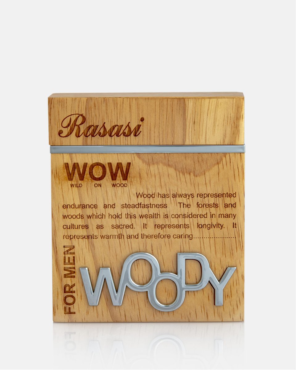 RASASI Wow Woody for Men EDP - Eau de Parfum 60 ML (2 oz) - Fruity Scent with Grapefruit, Tangerine & Musk - görsel 3