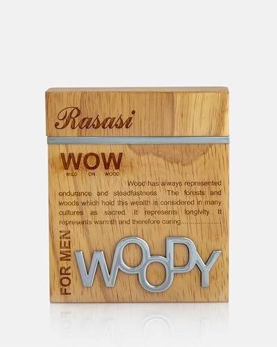 RASASI Wow Woody for Men EDP - Eau de Parfum 60 ML (2 oz) - Fruity Scent with Grapefruit, Tangerine & Musk