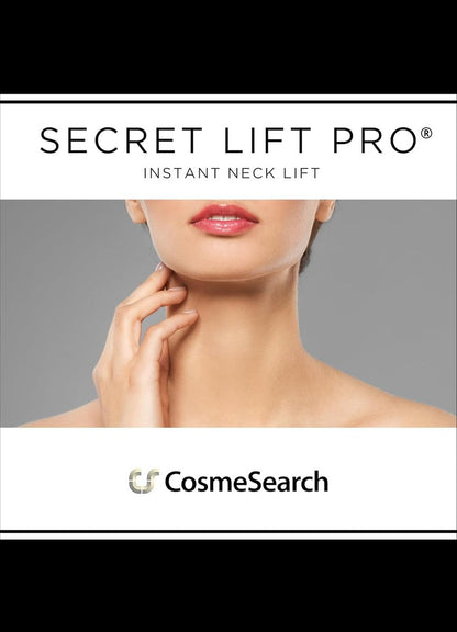 Secret Lift Pro Instant Neck Lift Tapes - 12 Count Pre-Assembled Neck Bands for Jaw, Jowl & Neck Lift - Hypoallergenic Medical Grade Skin Tightening Tape