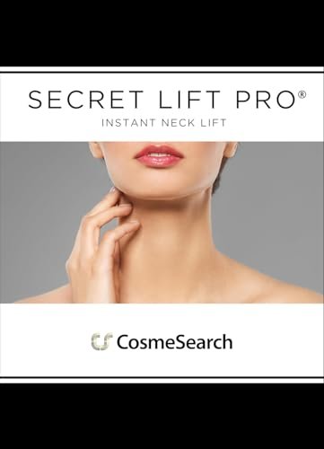 Secret Lift Pro Instant Neck Lift Tapes - 12 Count Pre-Assembled Neck Bands for Jaw, Jowl & Neck Lift - Hypoallergenic Medical Grade Skin Tightening Tape