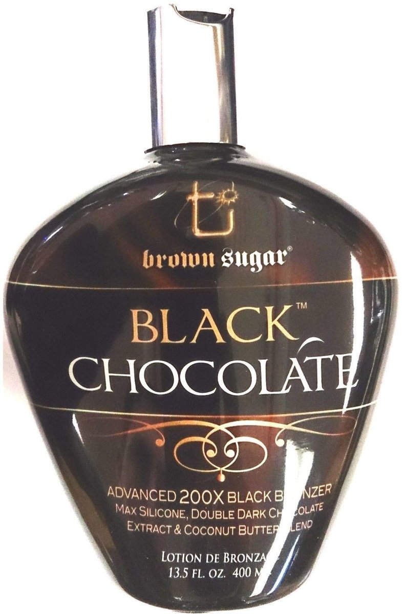 Black Chocolate 200x Black Bronzer Indoor Tanning Lotion by Brown Sugar (13.5 oz) Avelisse