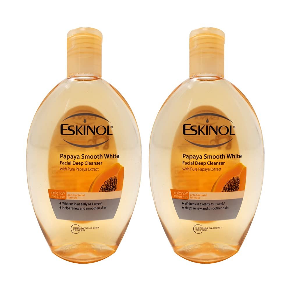 Eskinol Naturals Papaya Facial Cleanser 7.6 oz (225 ml) – Pack of 2 Avelisse
