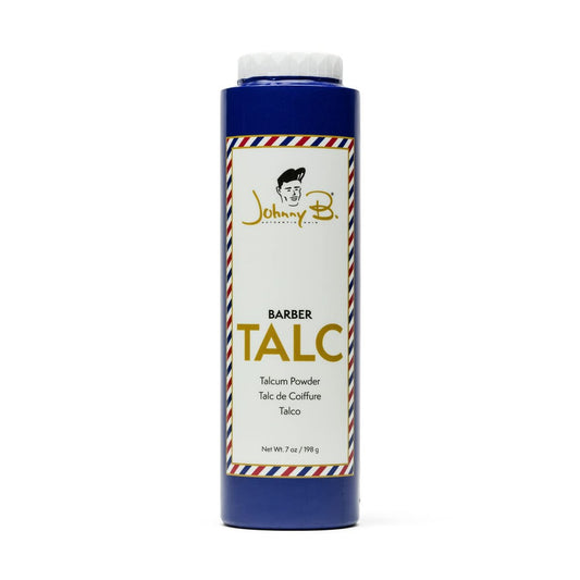 JOHNNY B. Professional Barber Talc Talcum Powder - 7 oz. - Premium Astringent Powder for Men Avelisse