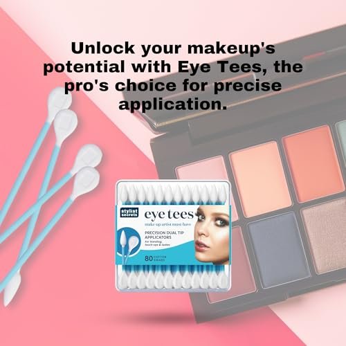 Fran Wilson Eye Tees Cotton Tips 80 Count (2 Pack) - Precision Makeup Applicator with Pointed and Rounded Ends - görsel 10