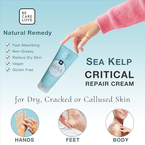 BCL Spa Critical Repair Cream with Organic Arnica Flower + Sea Kelp - Intensely Hydrating Argan Oil & Shea Butter for Dry, Cracked Feet - 7 Fl Oz - görsel 5