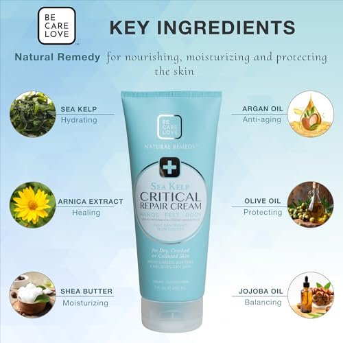 BCL Spa Critical Repair Cream with Organic Arnica Flower + Sea Kelp - Intensely Hydrating Argan Oil & Shea Butter for Dry, Cracked Feet - 7 Fl Oz - görsel 7