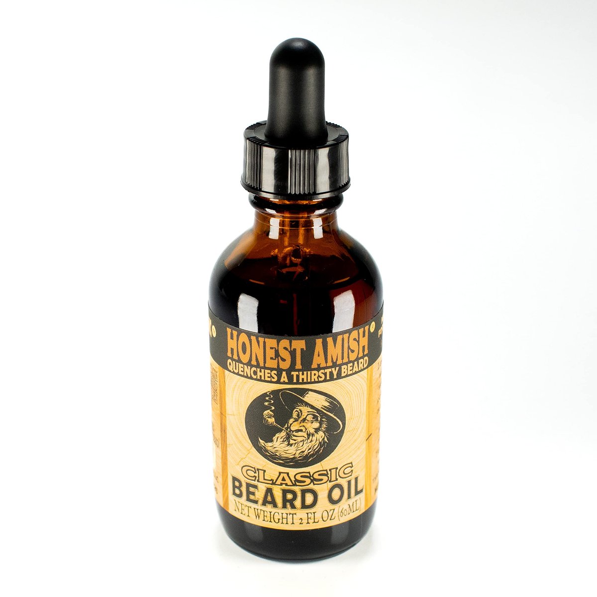 Honest Amish Classic Beard Oil - 2 oz | Premium Natural Beard Conditioner & Moisturizer Avelisse