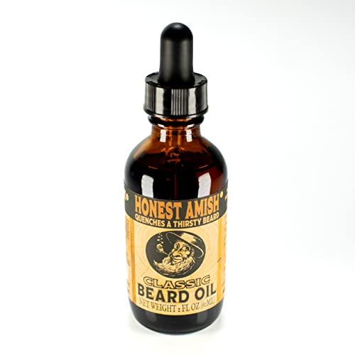 Honest Amish Classic Beard Oil - 2 oz | Premium Natural Beard Conditioner & Moisturizer Avelisse