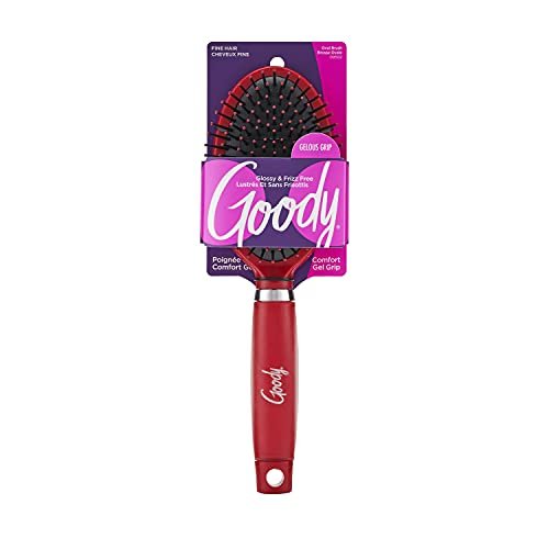 Goody Oval Hair Brush with Gelous Grip – Ion Infused Bristles for Frizz-Free Glossy Styling, Pain-Free for All Hair Types Avelisse