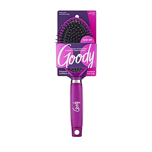 Goody Oval Hair Brush with Gelous Grip – Ion Infused Bristles for Frizz-Free Glossy Styling, Pain-Free for All Hair Types Avelisse