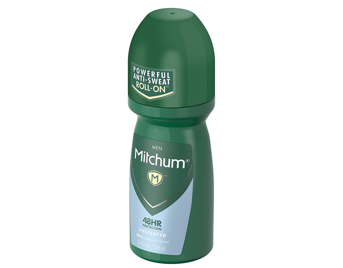 Mitchum Invisible Unscented Anti-Perspirant & Deodorant Roll-On, 3.4 oz (Pack of 4) – Powerful 48-Hour Protection Avelisse