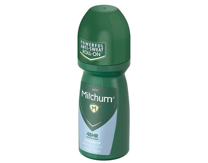 Mitchum Invisible Unscented Anti-Perspirant & Deodorant Roll-On, 3.4 oz (Pack of 4) – Powerful 48-Hour Protection Avelisse