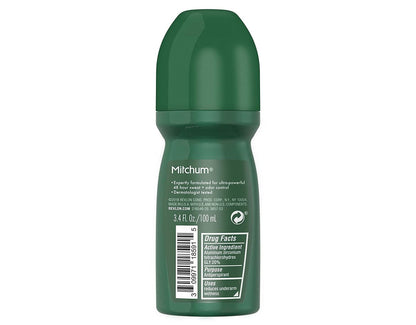 Mitchum Invisible Unscented Anti-Perspirant & Deodorant Roll-On, 3.4 oz (Pack of 4) – Powerful 48-Hour Protection Avelisse