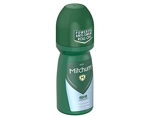 Mitchum Invisible Unscented Anti-Perspirant & Deodorant Roll-On, 3.4 oz (Pack of 4) – Powerful 48-Hour Protection Avelisse