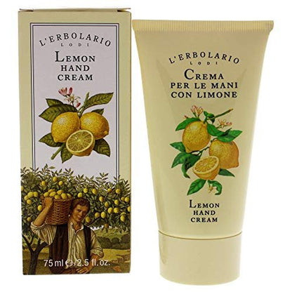 L’Erbolario Lemon Hand Cream – Hydrating Glycerin Hand Lotion for Dry Hands, Refreshing Lemon Scent, 2.5 oz