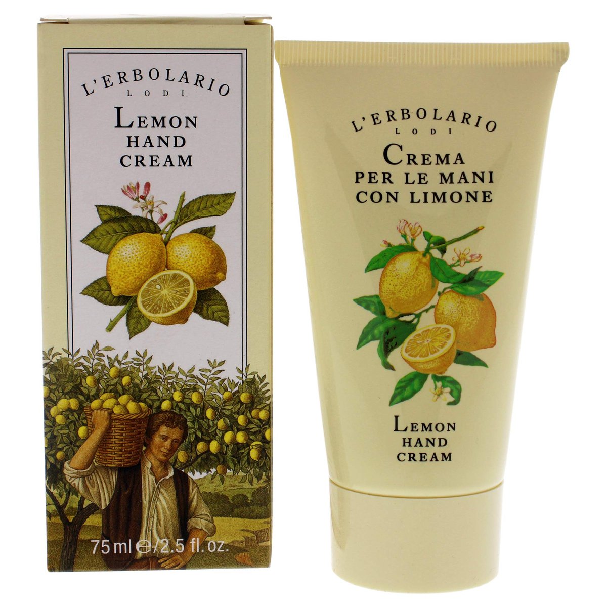 L’Erbolario Lemon Hand Cream – Hydrating Glycerin Hand Lotion for Dry Hands, Refreshing Lemon Scent, 2.5 oz - görsel 2
