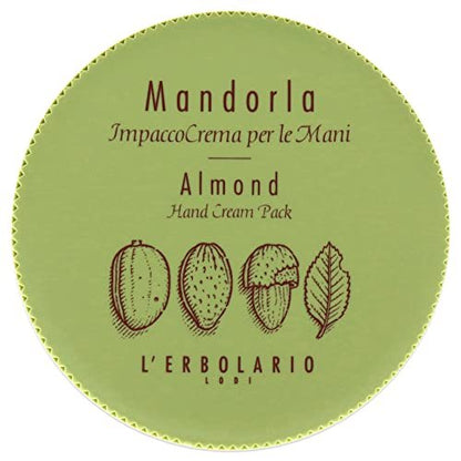 L'Erbolario Almond Hand Cream - Moisturizing Hand Lotion with Almond Oil & Extract, Sweet Amber Fragrance - 6.7 oz