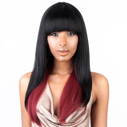 ISIS BROWN SUGAR Human Blended Full Wig - BS103 (#SMP1B/RED) - görsel 1