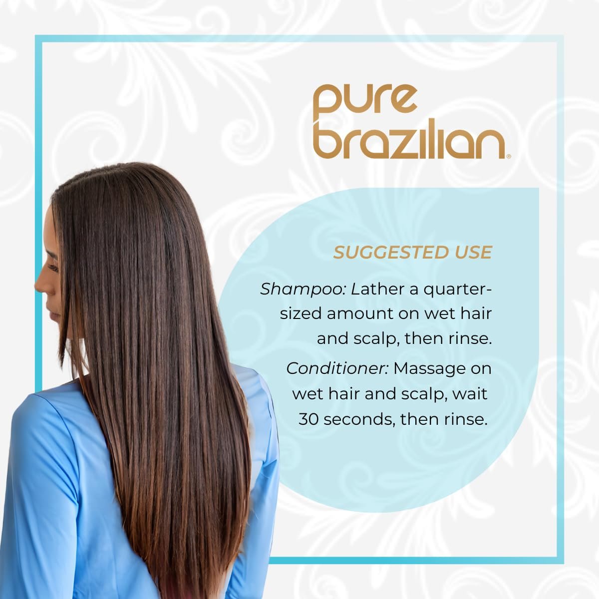 Pure Brazilian 4-Piece Essential Travel Size Kit: Anti-Frizz Shampoo, Conditioner, Serum & Masque Avelisse