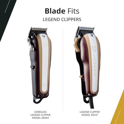 Wahl Professional Wedge Blade – High-Precision Stainless Steel Replacement for 5-Star Legend Clippers (3-Piece Set) Avelisse