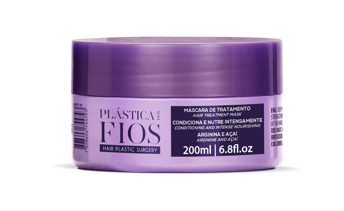 CADIVEU Home Care Line - Plastica Dos Fios Keratin Hair Smoothing Set (4 Piece): Brazilian Keratin Shampoo, Conditioner, Treatment Mask, Hair Primer Avelisse