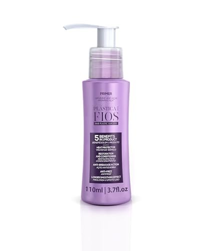 CADIVEU Home Care Line - Plastica Dos Fios Keratin Hair Smoothing Set (4 Piece): Brazilian Keratin Shampoo, Conditioner, Treatment Mask, Hair Primer Avelisse
