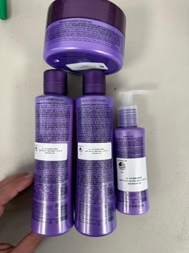 CADIVEU Home Care Line - Plastica Dos Fios Keratin Hair Smoothing Set (4 Piece): Brazilian Keratin Shampoo, Conditioner, Treatment Mask, Hair Primer Avelisse