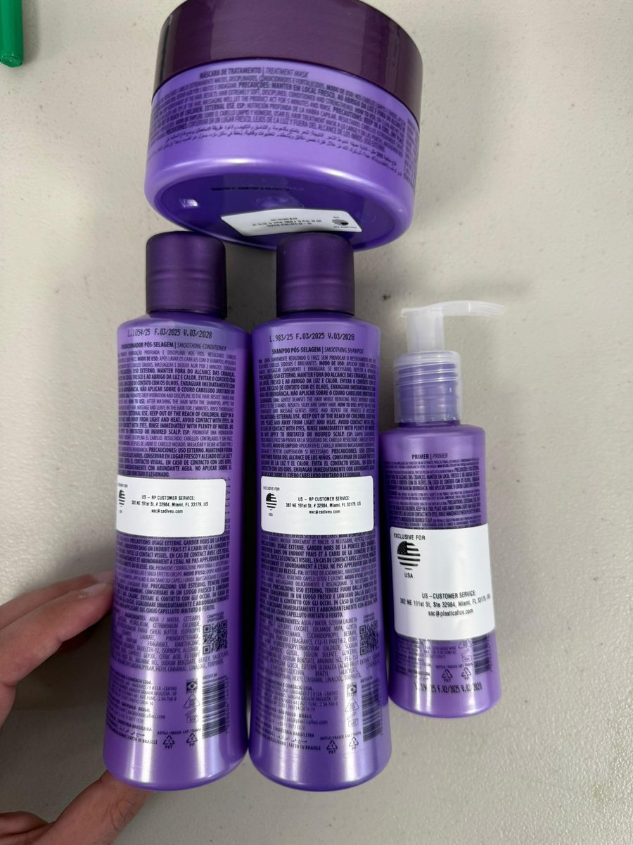 CADIVEU Home Care Line - Plastica Dos Fios Keratin Hair Smoothing Set (4 Piece): Brazilian Keratin Shampoo, Conditioner, Treatment Mask, Hair Primer Avelisse