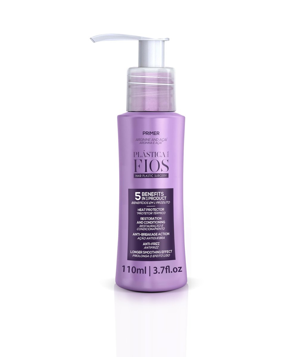 CADIVEU Home Care Line - Plastica Dos Fios Keratin Hair Smoothing Set (4 Piece): Brazilian Keratin Shampoo, Conditioner, Treatment Mask, Hair Primer Avelisse