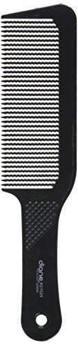 Diane Flat Top Clipper Comb – Fine Tooth Hair Cutting & Styling Tool for Women, Men, Barbers (Black, 9.5 Inches) D7024 - görsel 2