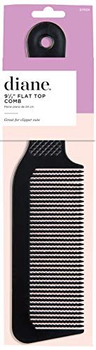 Diane Flat Top Clipper Comb – Fine Tooth Hair Cutting & Styling Tool for Women, Men, Barbers (Black, 9.5 Inches) D7024 - görsel 4