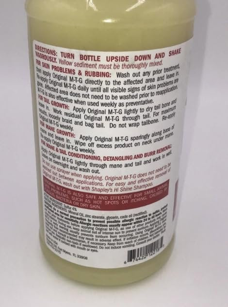 Shapley's Original M-T-G Skin Treatment & Mane and Tail Detangler - 32 oz Avelisse
