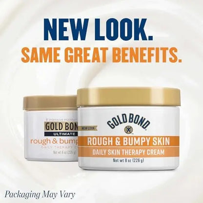Gold Bond Rough & Bumpy Daily Skin Therapy Cream – 8 oz with 7 Moisturizers & 3 Vitamins Avelisse