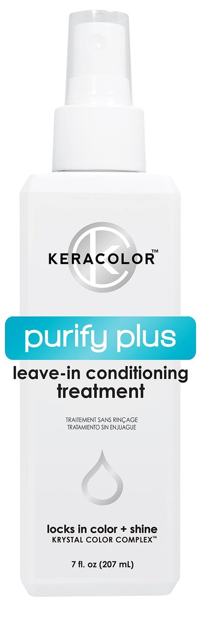 Keracolor Purify Plus Leave-In Conditioning Treatment for Fine to Medium Hair, Detangling, Neutralizes Hard Minerals, Color-Safe, 7 Fl Oz Avelisse