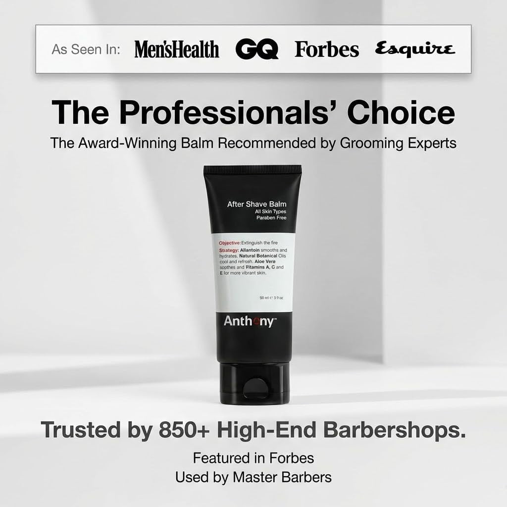 Anthony After Shave Balm for Men - Cooling & Hydrating Aftershave Lotion with Vitamins A, C & E, Aloe Vera & Botanical Extracts - Soothes, Moisturizes & Nourishes Skin, Reduces Razor Burn - 3 fl oz Avelisse