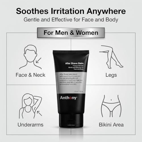 Anthony After Shave Balm for Men - Cooling & Hydrating Aftershave Lotion with Vitamins A, C & E, Aloe Vera & Botanical Extracts - Soothes, Moisturizes & Nourishes Skin, Reduces Razor Burn - 3 fl oz Avelisse