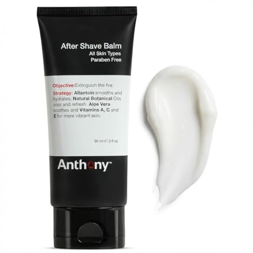 Anthony After Shave Balm for Men - Cooling & Hydrating Aftershave Lotion with Vitamins A, C & E, Aloe Vera & Botanical Extracts - Soothes, Moisturizes & Nourishes Skin, Reduces Razor Burn - 3 fl oz Avelisse