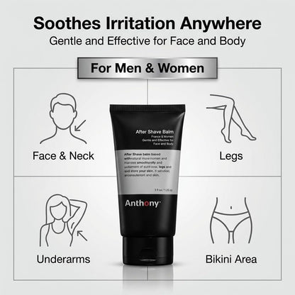 Anthony After Shave Balm for Men - Cooling & Hydrating Aftershave Lotion with Vitamins A, C & E, Aloe Vera & Botanical Extracts - Soothes, Moisturizes & Nourishes Skin, Reduces Razor Burn - 3 fl oz Avelisse
