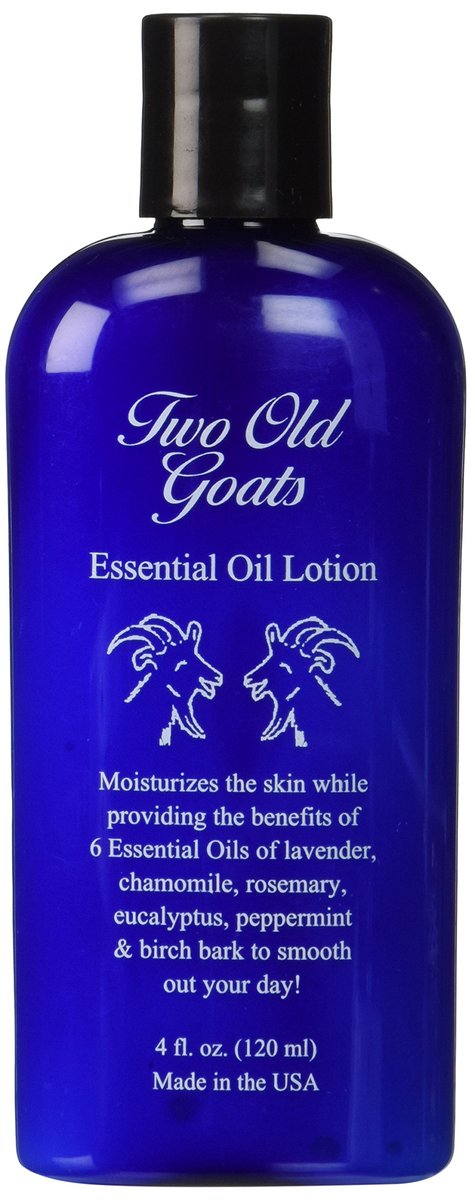 Two Old Goats Lotion - Original Formula, 4 Fl Oz - Soothing Moisturizer for Dry, Cracked Skin Avelisse