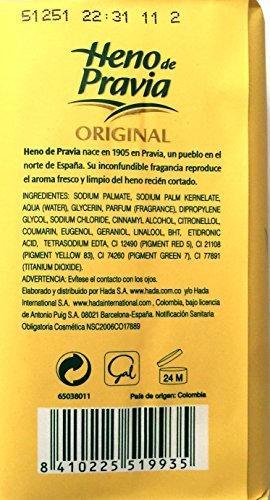 Heno de Pravia Natural Bath Soap – 4oz (Pack of 3) | Traditional Spanish Soap