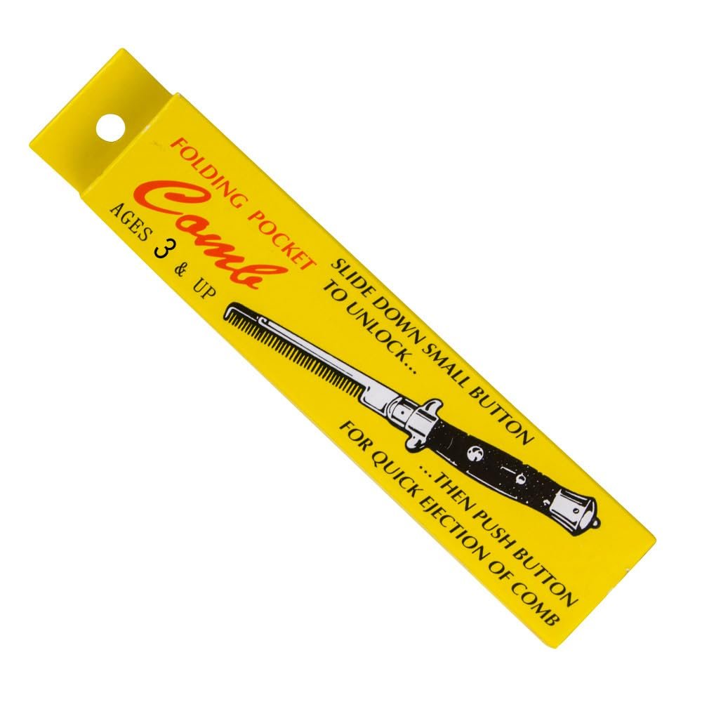 Stainless Steel Switch-Blade Folding Pocket Comb – 9 Inch, One Piece - görsel 8