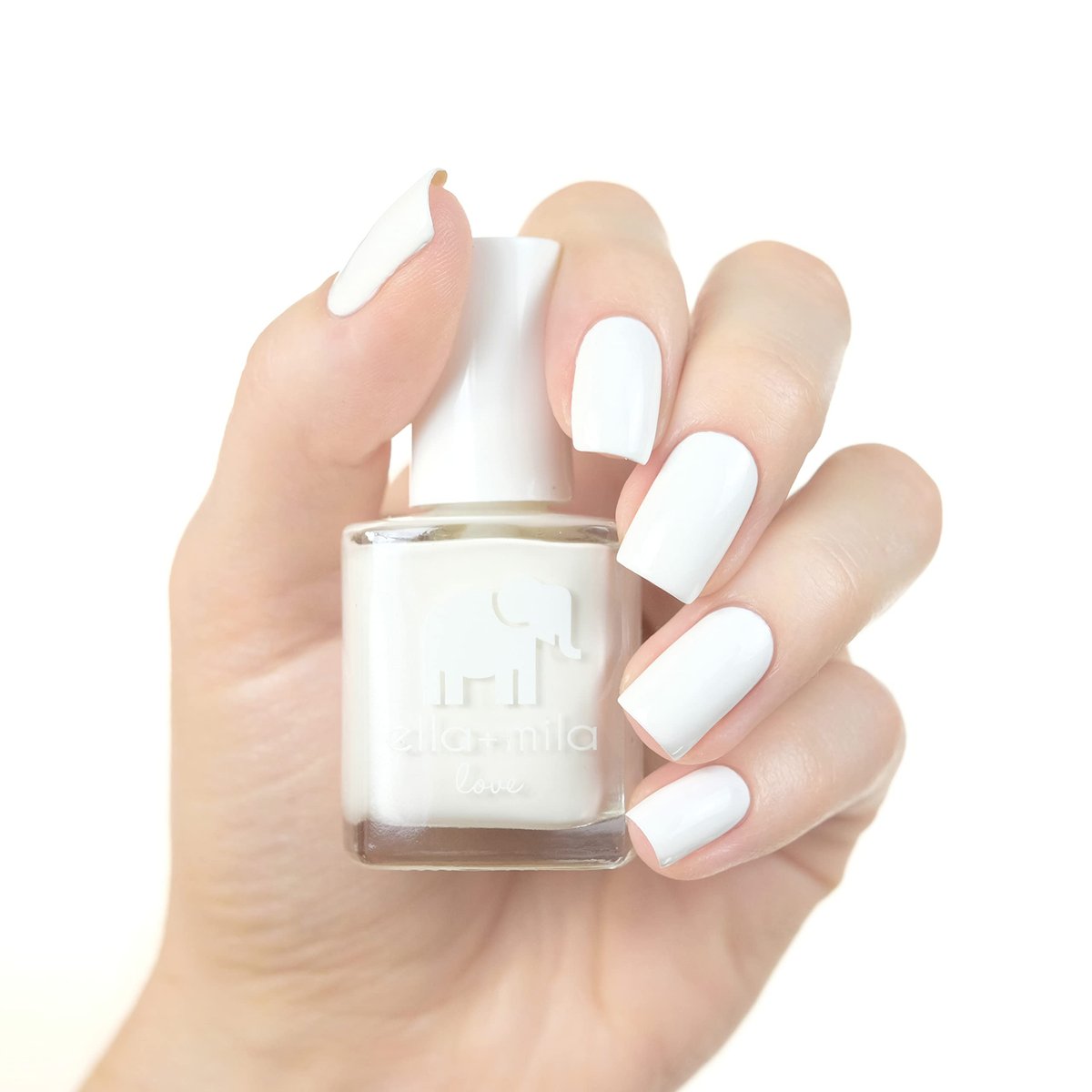 ella+mila Professional Nail Polish - Quick Dry, Long-Lasting & Chip Resistant - Pure Love (0.45 fl oz) - görsel 3