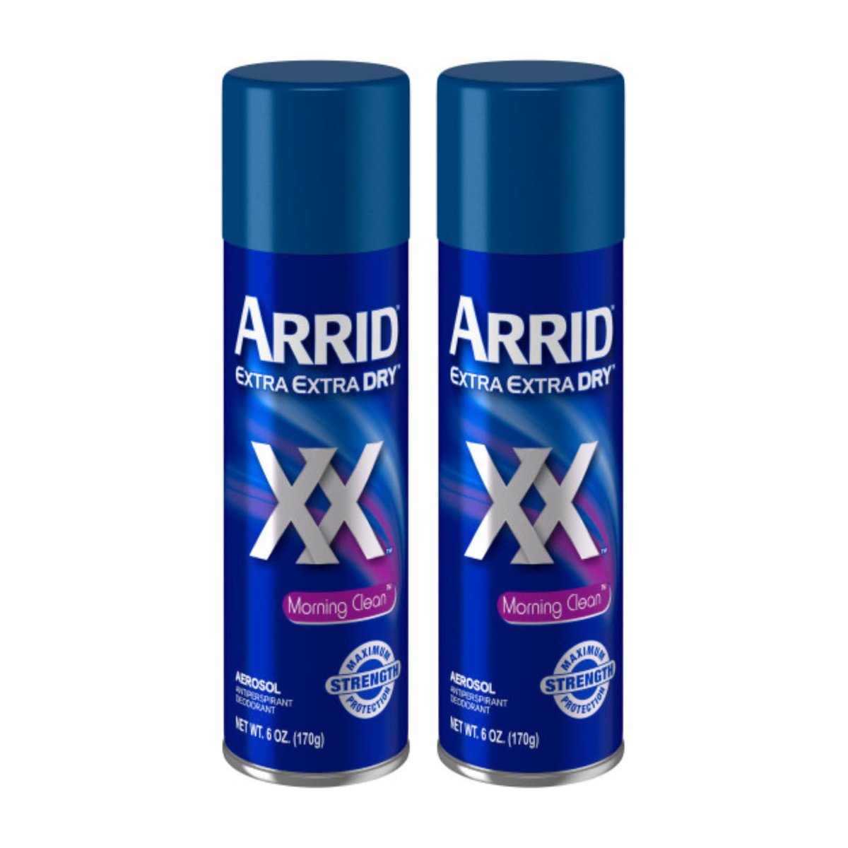 Arrid XX Morning Clean Aerosol Deodorant 6 oz (2-Pack) - Long-Lasting Antiperspirant & Deodorant for Men & Women Avelisse