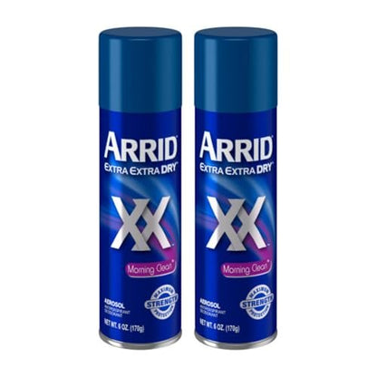 Arrid XX Morning Clean Aerosol Deodorant 6 oz (2-Pack) - Long-Lasting Antiperspirant & Deodorant for Men & Women Avelisse