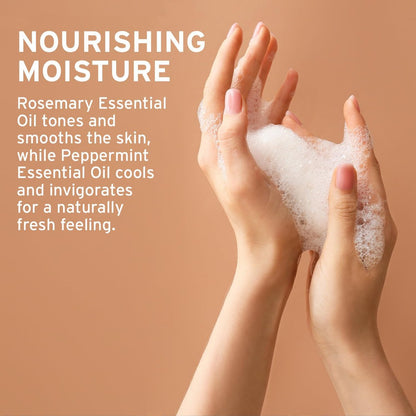 LIFE-FLO Magnesium Body Wash – Refreshing Peppermint & Rosemary Liquid Soap with Magnesium Chloride from the Zechstein Seabed, 16 oz Avelisse