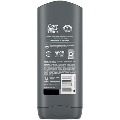 Dove Men+Care Body + Face Wash 3-Pack – Exfoliating Deep Clean with 24HR Nourishing MicroMoisture, Citrus & Cedarwood Scent, 13.5 Oz Each Avelisse