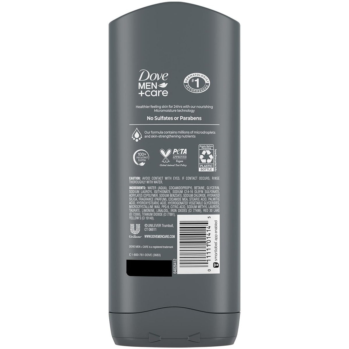 Dove Men+Care Body + Face Wash 3-Pack – Exfoliating Deep Clean with 24HR Nourishing MicroMoisture, Citrus & Cedarwood Scent, 13.5 Oz Each Avelisse
