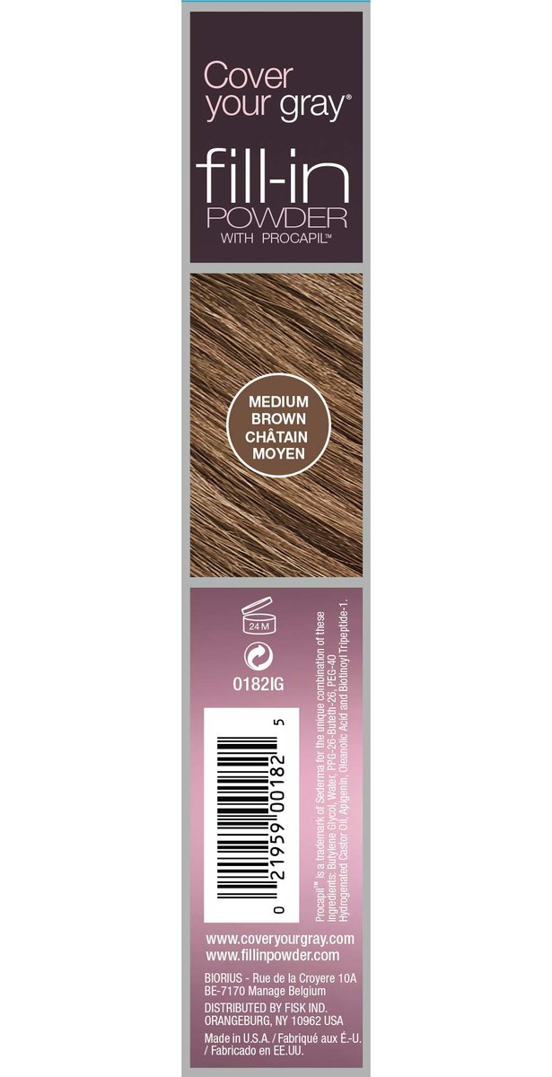 Cover Your Gray Fill In Powder - Medium Brown | Instant Root Touch-Up for Hair - görsel 3
